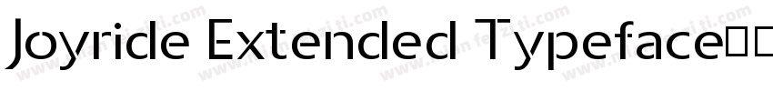 Joyride Extended Typeface字体转换